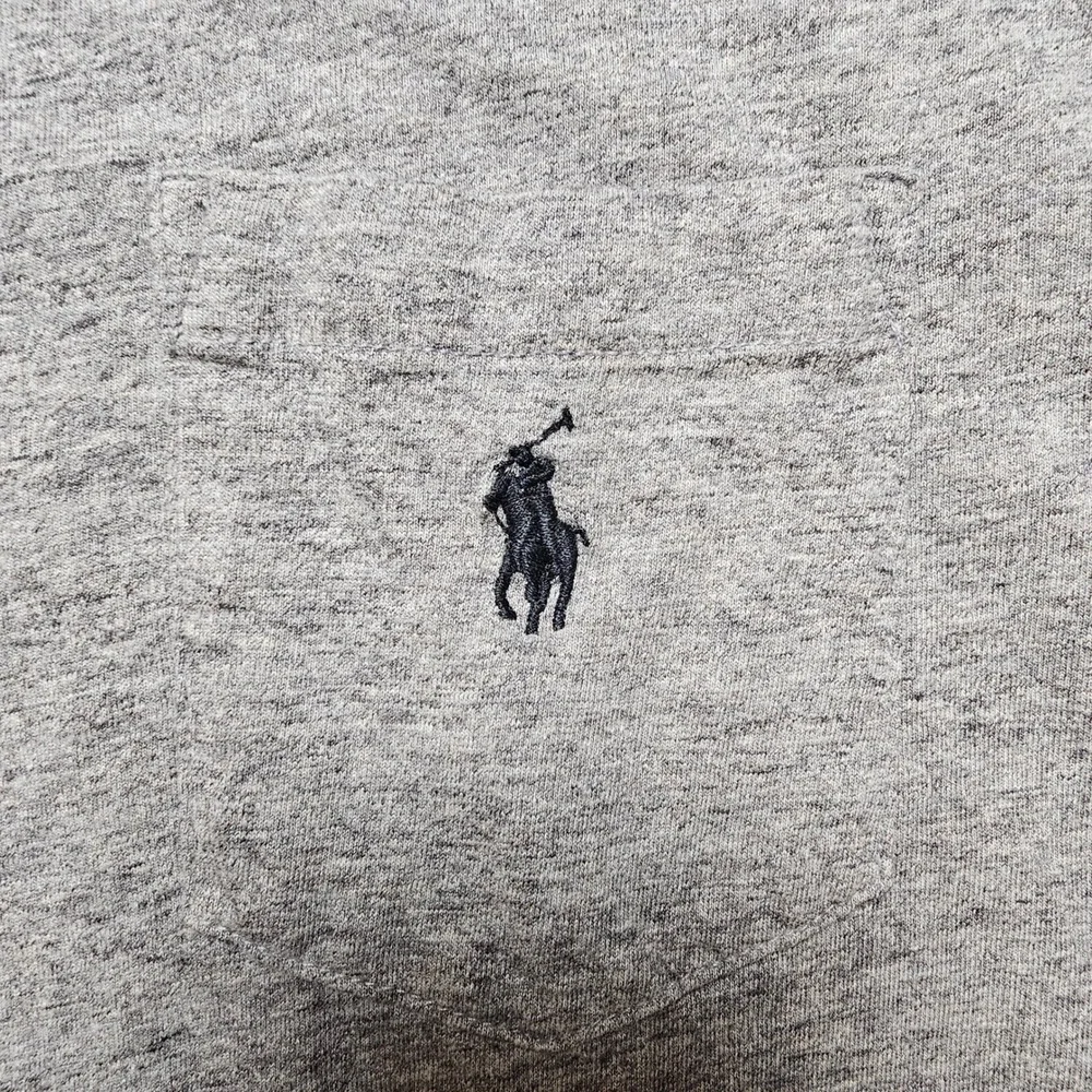Polo Ralph Lauren Mens Grey Heather Pocket T-Shirt Short Sleeve Pony‎ Logo XL